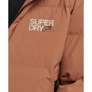 Plumífero recta con capucha para mujer Superdry image-4
