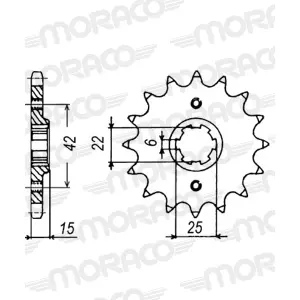 Motorcycle chain sprocket Supersprox PSB 50-35025-16 # JTF292.16 image-0