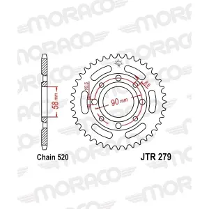 Couronne moto Supersprox JTR279-33 image-0