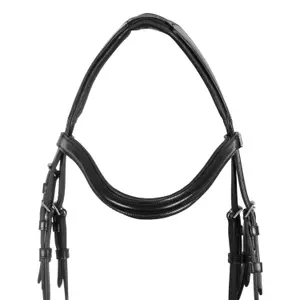 Anatomical combined noseband bridle for horses with crown Supreme image-2