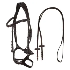 Anatomical riding bridles for horses with noseband Supreme image-1