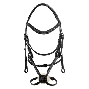 Anatomisch geformtes Kreuztrensen für Pferde mit Krone Supreme Mexican image-1