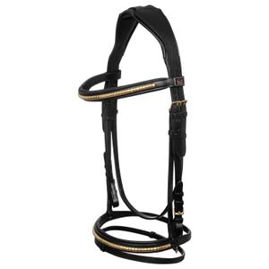 suh01030-black-anatomische-rubberen-hoofdstel-voor-paard-supreme-zwart