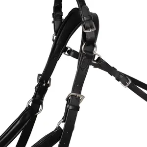 Zügel ohne Gebiss für Pferde aus Leder Supreme image-2