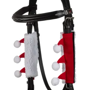 Collezione di Natale di capezza per cavalli + copertura per museruola Supreme image-2