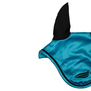Bonnet anti-mouches pour cheval en satin avec oreilles élastiques Supreme image-2