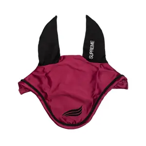 Bonnet anti-mouches pour cheval en satin avec oreilles élastiques Supreme image-0