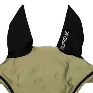 Czapka przeciwkomarowa dla konia z satyny z elastycznymi uszami Supreme image-1