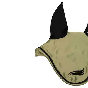 Czapka przeciwkomarowa dla konia z satyny z elastycznymi uszami Supreme image-2