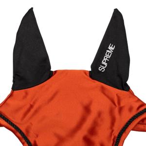 Bonnet anti-mouches pour cheval en satin avec oreilles élastiques Supreme image-1