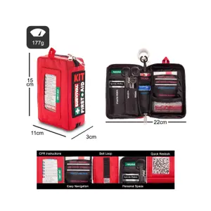 Kompaktowa apteczka pierwszej pomocy Survival First Aid Kit image-3