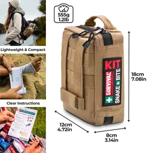 Zestaw pierwszej pomocy na użądlenia węża Survival First Aid Kit image-2