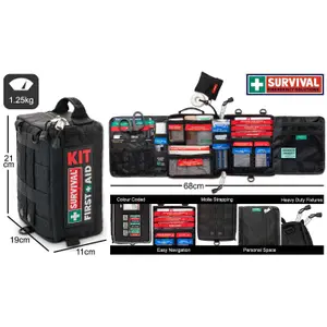 Apteczka pierwszej pomocy do pojazdu Survival First Aid Kit image-3