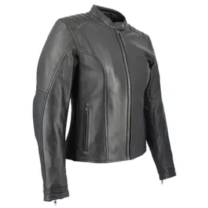 Motorrad-Lederjacke für Frauen Soubirac Greta image-0