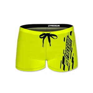Boxer de bain uni avec logo rubber print Freegun image-0