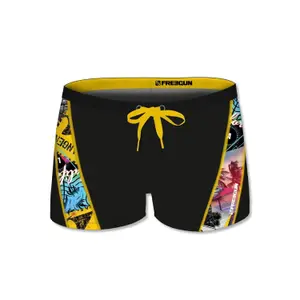 Boxer de bain avec empiècement oblique enfant Freegun Surf image-0