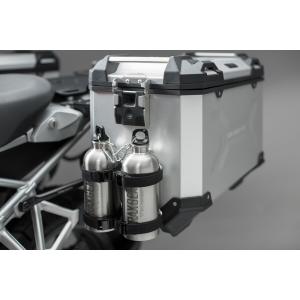 Conjunto de 2 garrafas de água em aço inoxidável com suporte SW-Motech Trax image-0