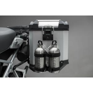 Conjunto de 2 garrafas de água em aço inoxidável com suporte SW-Motech Trax image-3