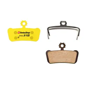 Paar von BMX-Bremsbelägen mit maximaler Bremskraft bei trockenen und nassen Bedingungen Swissstop Avid Xo Trail, Elixir 9 Et Elixir 7 Trail, Sram G2 Ultimate Et Rsc, Guide Ultimate, Rsc, Rs, R, T (Swissstop Organic Silence - Disc 31Rs) image-0