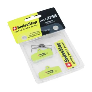 Pair of mountain bike brake pads maximum braking power dry and wet conditions Swissstop Shimano Saint M820-M810, Xtr M9120, Xt M8020, Zee M640-Mt520, Trp Quadiem, Tektro M750-M7 (Organic Silence - Disc 27Rs) image-1
