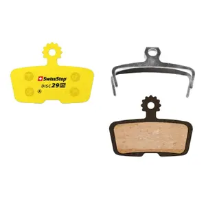 Paire de plaquettes de frein vélo VTT puissance freinage maximale conditions sèches et humides Swissstop Avid - Sram Code R - Code Rsc (Aprï¿½S 2018)(Swissstop Organic Silence Disc 29Rs) image-0