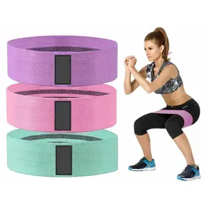 Conjunto de 3 bandas elásticas de resistência física Synerfit Fitness image-1