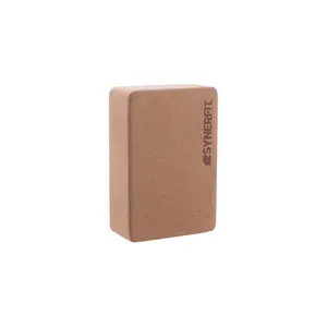 Ladrillo yoga corcho 100% natural Synerfit Fitness image-1