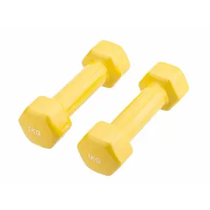 Par de mancuernas de vinilo antideslizantes Synerfit Fitness image-1