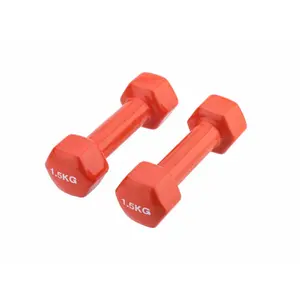 Par de mancuernas de vinilo antideslizantes Synerfit Fitness image-1