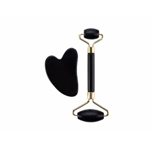 Gesichtspflege-Set Synerfit Fitness Jade Roller & Gua Sha image-0