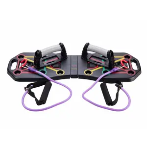 Planche de musculation 9 en1 avec tendeurs et poignées Synerfit Fitness Push-up image-1