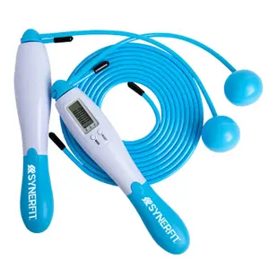 Cuerda para saltar con contador digital Synerfit Fitness - vert d'eau image-0