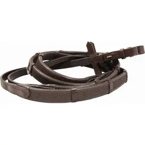 Rubber reins with small stoppers for horses T de T
