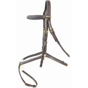 Anatomisch geformte Reitzäume aus Leder T de T Kessel Croisé image-0