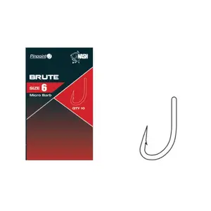 Pack of 6 hooks Nash TT brute image-0