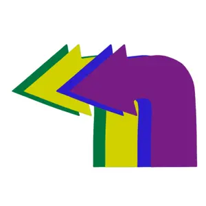 Set of 4 curved arrows PowerShot image-5