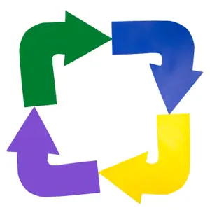 Set of 4 curved arrows PowerShot image-4