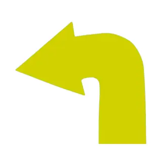 Set of 4 curved arrows PowerShot image-2