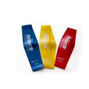 Lote de 3 bandas elásticas de resistencia de látex PowerShot image-0