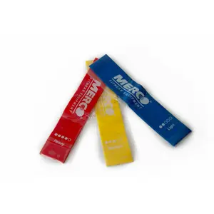 Lote de 3 bandas elásticas de resistencia de látex PowerShot image-3