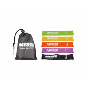 Lote de 5 bandas elásticas de resistencia 50x5 cm PowerShot image-0