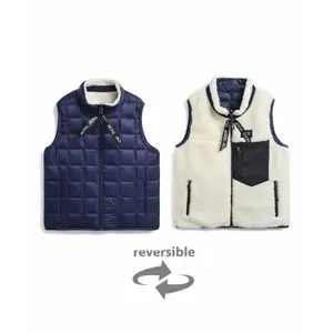 Reversible down jacket for kids Taion boa Mountain image-0