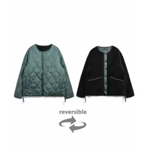 Doudoune militaire réversible à col rond Taion image-0