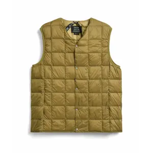 Doudoune intérieure boutonnée basique à col en V Taion image-0