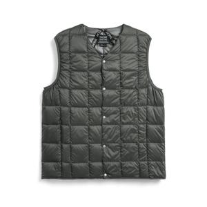 taion-001-d-charcoal-mouwloze-gewatteerde-vest-met-v-hals-taion-donkere-houtskool