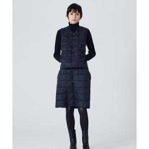 Doudoune sans manches intérieur boutonné basique à col en V Taion ECO image-1