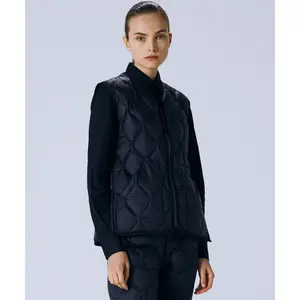 Weste militärisch ohne Ärmel mit V-Ausschnitt und Reißverschluss in W Taion Soft Shell image-3