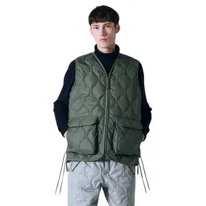 Gilet con zip a frange con scollo a V Taion