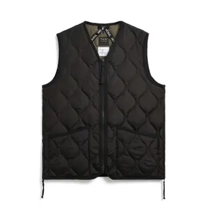 taion-001zml-1-black-doudoune-sans-manches-militaire-zippe-a-col-en-v-taion-black