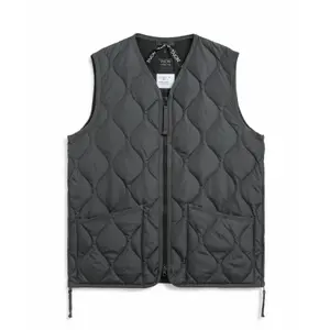 taion-001zml-1-charcoal-doudoune-sans-manches-militaire-zippe-a-col-en-v-taion-charcoal